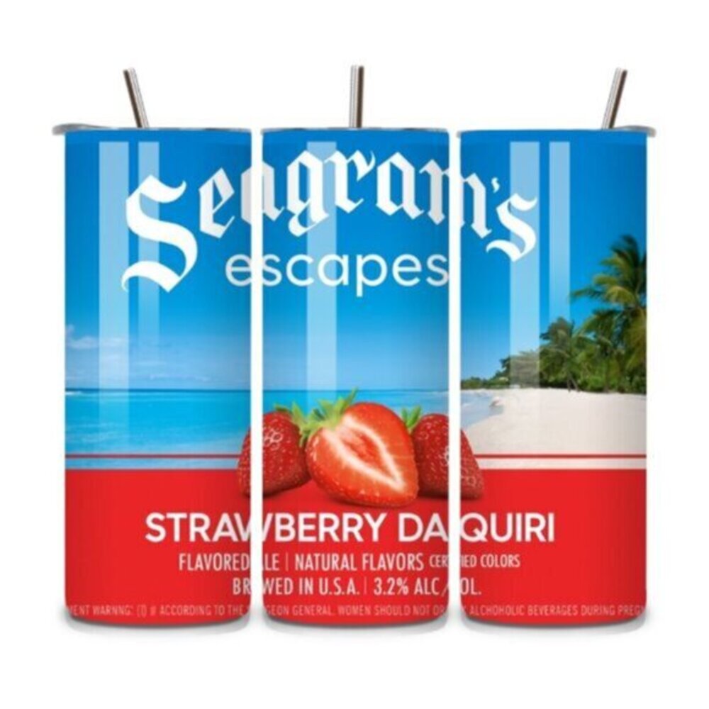 Seagram's Strawberry Daiquiri 20oz Stainless Steel Tumbler